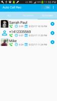 Auto Call Recorder captura de pantalla 2