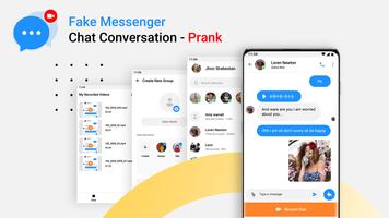 Fake Messenger Chat Conversation - Prank Affiche