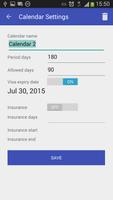 Schengen calculator Screenshot 2