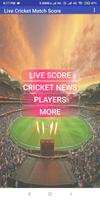 Live Cricket Match Scores Affiche