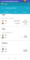 Live Cricket Match Scores capture d'écran 1