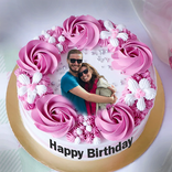 Name Photo On Birthday Cake