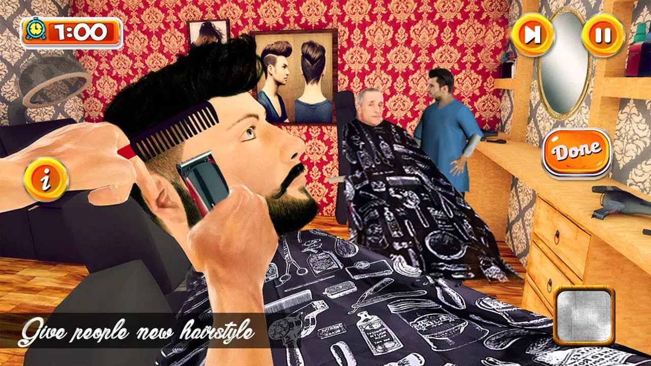 Real Barber Shop Haircut Salon 3D- Hair Cut Games APK pour Android  Télécharger