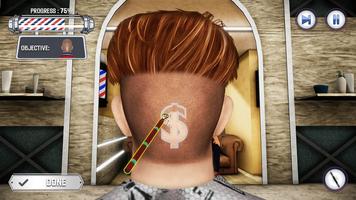 berber Shop oyun saç kesim 3D Ekran Görüntüsü 2