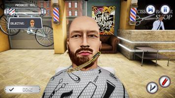 berber Shop oyun saç kesim 3D Ekran Görüntüsü 3