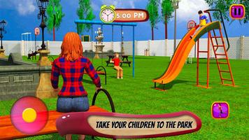 virtuell Mama Leben sim Spiele Plakat