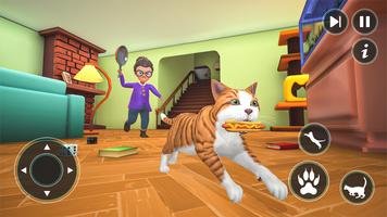 travesso mau gato vs vovó jogo Cartaz