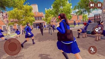 Sakura High School Girls- Yandere Life Simulator Cartaz