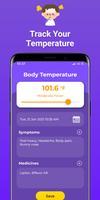 Körpertemperatur App Plakat