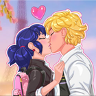 School Girl's Kiss game Girls icon