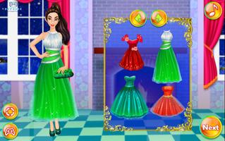 Dress up games for girl - Princess Christmas Party ภาพหน้าจอ 1