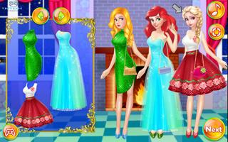 Dress up games for girl - Princess Christmas Party syot layar 2