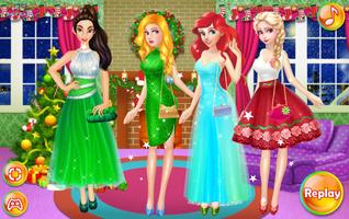 Dress up games for girl - Princess Christmas Party ảnh chụp màn hình 3