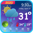 Météo en direct Prévisions & Horloge Widget