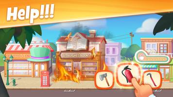 Town Story: Renovation & Match-3 Puzzle Game Affiche