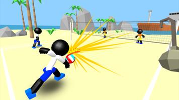 Stickman Beach Volleyball تصوير الشاشة 1