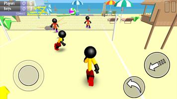 Stickman Beach Volleyball تصوير الشاشة 2