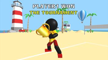 Stickman Beach Volleyball تصوير الشاشة 3