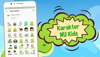 NU Kids Sticker Whatsapp Affiche