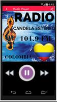 Candela Estéreo 101.9 Fm Radio Colombia Affiche