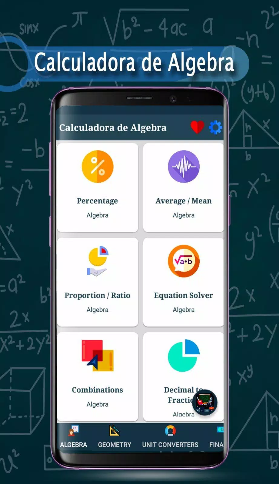 Descarga de APK de Calculadora de Algebra para Android