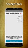Kanz Fonts Word Processor Lite Affiche