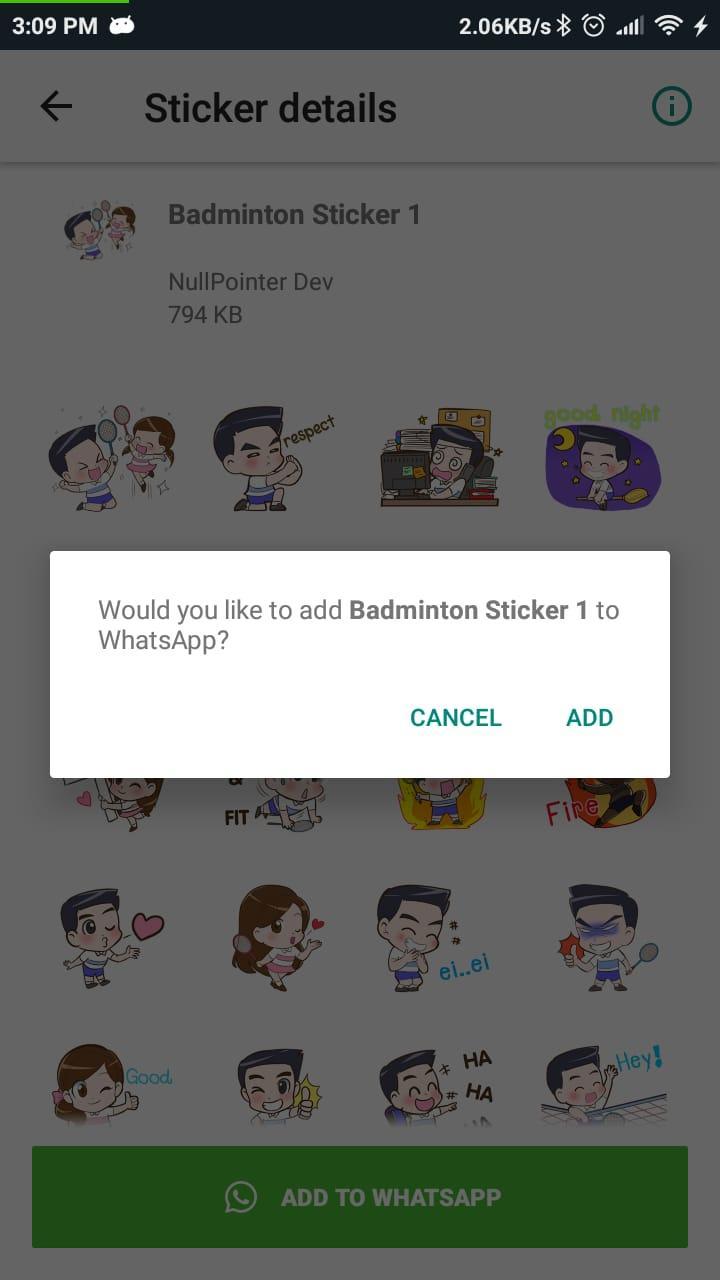 Sticker for WhatsApp - Badminton Lovers Sticker for Android - APK Download