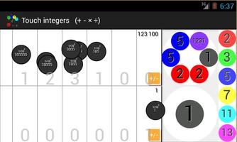 Touch Integers ℤ (+ - × ÷) captura de pantalla 1
