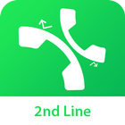 2nd Line: Second Phone Number أيقونة