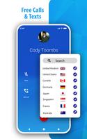 Free 2nd Line App Texts & Calls โปสเตอร์