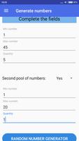 Random Number Generator capture d'écran 2
