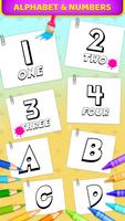 Alphabet and Numbers Coloring ảnh chụp màn hình 1