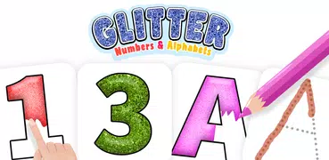 Glitter Number & ABC Coloring