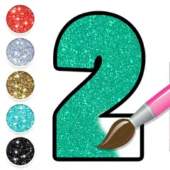 Glitter Number & ABC Coloring APK download
