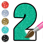 Glitter Number & ABC Coloring أيقونة