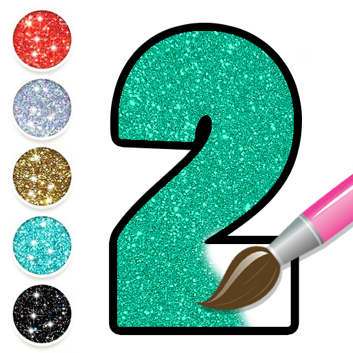 Glitter Number & ABC Coloring