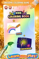 Glitter Number & ABC Coloring poster
