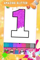 Glitter Number & ABC Coloring syot layar 2