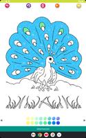 Peacock Coloring Glitter 포스터