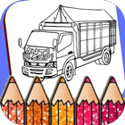 Coloring Truck Glitter 아이콘