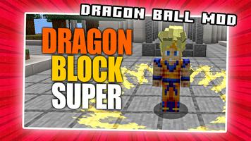 Goku DragonBall Mod Minecraft Affiche