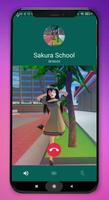 Sakura School Video Call Chat capture d'écran 2
