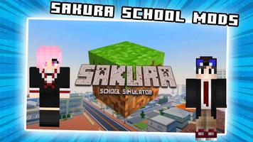 Mods Sakura School Minecraft Affiche