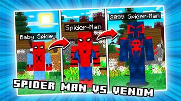 Venom vs Spider Mod Man MCPE ảnh chụp màn hình 3