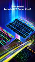 Teclado LED NEON - RGB,emoji Poster