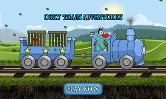 Oggy Train Adventure For Kids Affiche