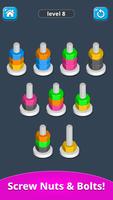 Nut & Bolt Sort: Color Puzzle Ekran Görüntüsü 1