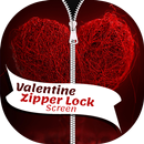 Valentine Zipper Lock Screen APK