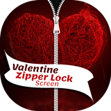 Valentine Zipper Lock Screen Zeichen