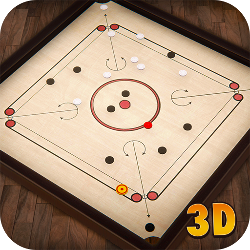 Carrom 多人遊戲 - 離線 3D Carrom 棋盤遊